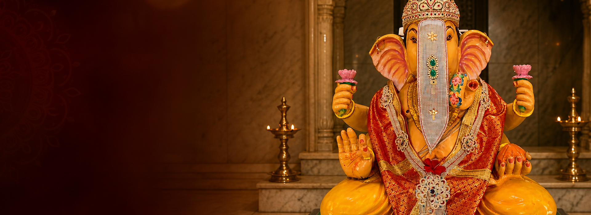 Ganapati idol at Shree Ganesh Co-operative Housing Society Ltd.